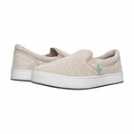 Original Knitting Slip On // Recycled Linen Beige + Macaws (US Men's Size 8)