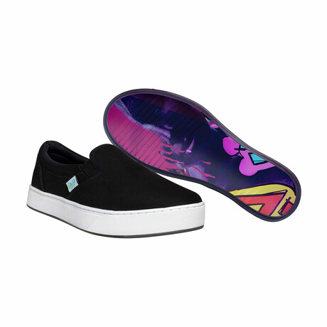 Original Canvas Slip-On // Black + Reflections (US Men's Size 8)