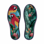 Original Knitting Slip On // Recycled Linen Beige + Macaws (US Men's Size 8)