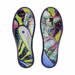 Original Canvas Band Slip-On // White + Cosmic Snowboarder (US Men's Size 8)