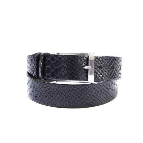 Croc Belt // Black (Size 30")