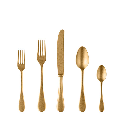 Vintage Place Setting // 5 Piece Set (Stainless Steel)
