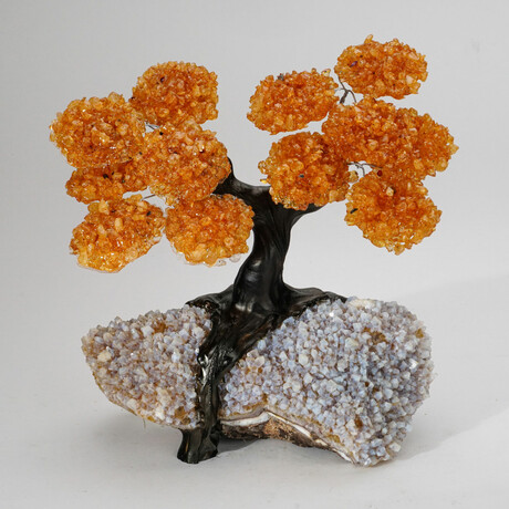 Citrine Gemstone Tree on Ametrine Matrix // The Peaceful Balance Tree // 4.5 lb