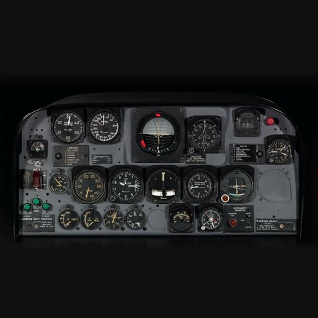 US Navy T-34B Military Trainer Aircraft // Pilot's Instrument Panel