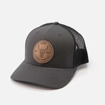 Skull Badge Hat // Charcoal