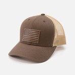 American Flag Hat // Brown + Khaki