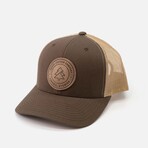 Solo Pine Badge Hat // Brown + Khaki