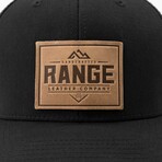 Range Leather Retro Hat // Charcoal