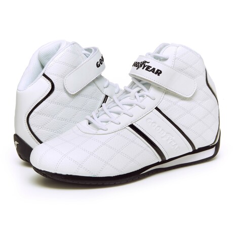 Clutch Racing Sneakers // White + Black (US: 9.5)