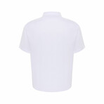 Peter Short Sleeve Linen Shirt // White (S)