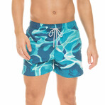 Men's 5.5" Reflections Mid Trunk // Multicolor (S)