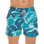 Men's 5.5" Reflections Mid Trunk // Multicolor (S)