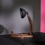 Mr. Wattson Original Table Lamp // Dark Wood + Matte Black