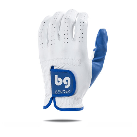Men's Elite Golf Glove // Pack of 2 // Blue Accent (Left Hand // Small)
