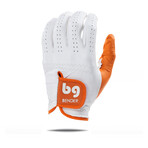 Men's Elite Golf Glove // Pack of 2 // Orange Accent (Left Hand // Small)