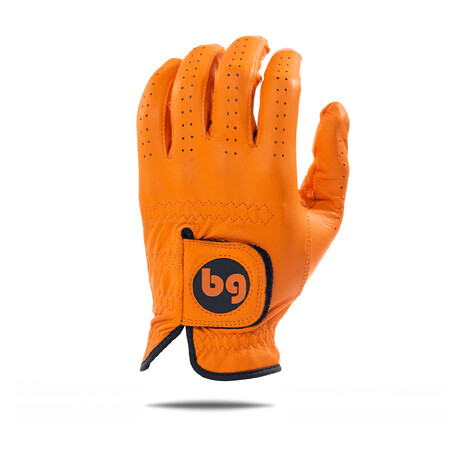 Men's Elite Golf Glove // Pack of 2 // Orange (Left Hand // Medium-Large)