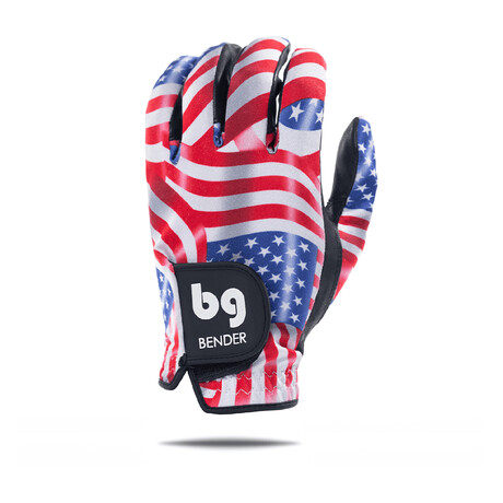Men's Spandex Golf Glove // Pack of 2 // USA (Left Hand // Small)