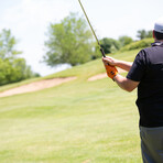 Men's Elite Golf Glove // Pack of 2 // Orange (Left Hand // Medium-Large)