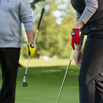 Men's Spandex Golf Glove // Pack of 2 // Yellow (Left Hand // Medium)