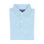 Silky Soft Polo // Sky Stripes (Small)