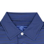 Silky Soft Polo // Midnight Stripes (Small)