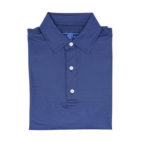 Silky Soft Polo // Midnight Stripes (Small)