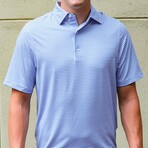 Silky Soft Polo // Sky Stripes (Small)