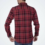 Kye Flannel Shirt // Red + Blue (M)