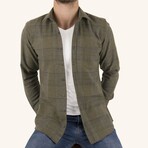 Lucas Flannel Shirt // Olive Green (L)