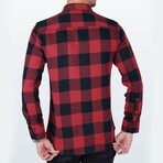 Lachlan Flannel Shirt // Red + Black (XL)