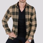 Ross Flannel Shirt // Brown + Black (S)