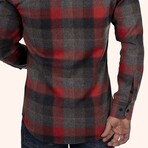 Ajay Flannel Shirt // Red + Gray (L)