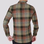 Adam Flannel Shirt // Green + Brown (M)