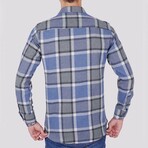 Marsh Flannel Shirt // Blue + Gray (2XL)