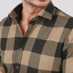 Ross Flannel Shirt // Brown + Black (L)