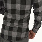 Noah Flannel Shirt // Black + Smoked (XL)