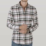 Ryan Flannel Shirt // White + Black (XL)