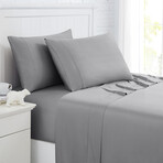 Bamboo Extra Deep Pocket Sheet Set // Steel Grey (Full)