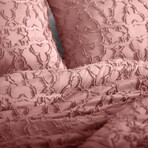 Marrakech Clipped Jacquard Comforter Set // Rose (King / Cal King)