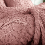 Marrakech Clipped Jacquard Comforter Set // Rose (King / Cal King)