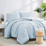 Marrakech Clipped Jacquard Comforter Set // Blue (King / Cal King)