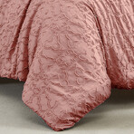 Marrakech Clipped Jacquard Comforter Set // Rose (King / Cal King)