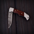 Damascus Pocket Folding Knife // 020