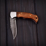 Damascus Pocket Folding Knife // 2055