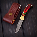 Damascus Pocket Folding Knife // 017