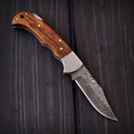 Damascus Pocket Folding Knife // 2055