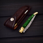 Damascus Laguiole Pocket Knife // 033