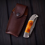 Damascus Pocket Folding Knife // 008