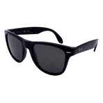 Unisex Square RB4105-601-58 Polarized Sunglasses // Black + Gray