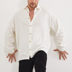 Fabian Oversize Shirt // White (S)